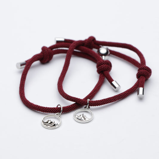 ZAPESTNICA ZA VALENTINOVO 💗- Temno Rdeča